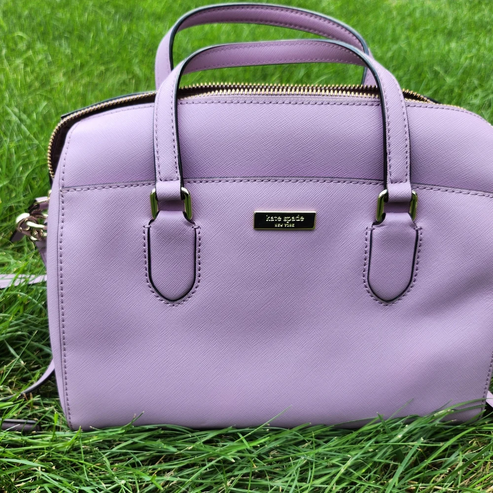 Kate Spade Purple Satchel Bag and Wallet ** SET OF 2! ** - Picture 4 of 11